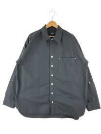 【中古】【メンズ】INDEPICT ELBOW PATCH SHIRT インディピクト エルボーパッチシャツ 長袖 トップス サイズ：L カラー：ブラック 万代Net店