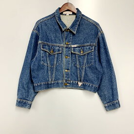 【中古】【レディース】GUESS JEANS DENIM JACKET ゲスジーンズ デニムジャケット USA製 アウター サイズ：M カラー：インディゴ 万代Net店