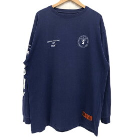 【中古】【メンズ】HERON PRESTON JERSEY LONG TEE 18SS DSNY ヘロン プレストン ジャージ ロング ティーシャツ サイズ：L カラー：パープル 万代Net店