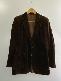 【中古】【メンズ】YVES SAINT LAURENT 70〜80's TAILOREDJACKET イヴ サンローラン ベロアテーラードジャケット ライトアウター カラー：ブラウン 万代Net店