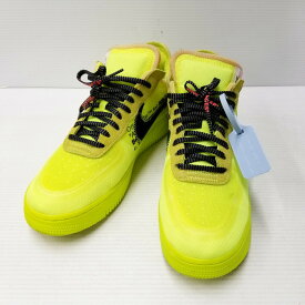 【中古】【メンズ】NIKE×OFF-WHITE THE 10 AIR FORCE 1 LOW VOLT AO4606-700 ナイキ×オフホワイト エア フォース 1 ロー コラボ スニーカー シューズ 靴 サイズ：28.5cm カラー：VOLT/BLACK-VOLT 万代Net店