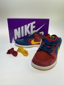 【中古】【未使用品】【メンズ】NIKE SB ナイキエスビー DJ0606-400 DUNK LOW PRO PRM SNEAKER ダンク ロー スニーカー シューズ 靴 サイズ：26.5cm カラー：NAVY/UNIVERSITY GOLD-GYM RED 万代Net店