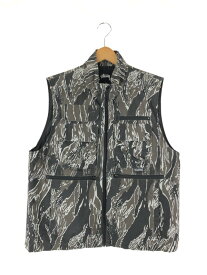 【中古】【メンズ】STUSSY 19AW HIGHLAND VEST 115480 ステューシー ハイランドベスト ライトアウター 中綿ベスト サイズ：M カラー：ブラウンカモ 万代Net店