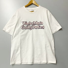 【中古】【メンズ】WACKO MARIA 23SS WASHED HEAVY WEIGHT CREW NECK TEE ワコマリア クルーネックTシャツ プリント トップス サイズ：XL カラー：ホワイト 万代Net店