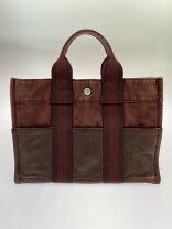 美品・箱&袋付き】HERMESフールトゥPMハーフレザーボルドー