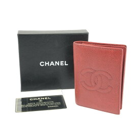 【中古】【レディース】CHANEL CAVIAR SKIN COCO MARK CARD CASE A13503 シャネル キャビアスキン ココマーク カードケース 財布 服飾雑貨 サイズ：約11×8×1cm カラー：レッド 万代Net店