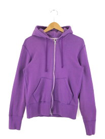 【中古】【メンズ】LOOPWHEELER × BEAMS PLUS SLIM FIT ZIP HOODIE ループウィーラー ビームスプラス 別注 コラボ スリムフィット ジップフーディー トップス パーカー サイズ：M カラー：パープル 万代Net店