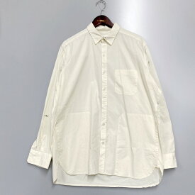 【中古】【メンズ】WAX THE HARD MAN SPRING SHIRTS WX-0087 ワックス ザハードマン ルーズフィット 長袖シャツ スプリングシャツ トップス サイズ：L カラー：アイボリー 万代Net店