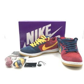 【中古】【メンズ】NIKE SB DUNK LOW PRO PRM BARCELONA DJ0606-400 ナイキ スケートボーディング ダンク ロー プロ プレミアム バルセロナ スニーカー 靴 サイズ：26cm US 8 カラー：NAVY/UNIVERSITY GOLD-GYM RED 万代Net店