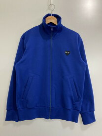 【中古】【メンズ】PLAY COMME DES GARCONS プレイコムデギャルソン AZ-T256 HEART LOGO TRACK JACKET ポリエステルスウィングトップ ジャケット アウター サイズ：M カラー：ブルー 万代Net店