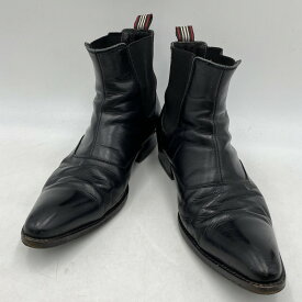 【中古】【メンズ/レディース】BURBERRY BLACK LABEL バーバリー ブラックレーベル BKA39-036 ポインテッドトゥ サイドゴアブーツ シューズ 靴 サイズ：25cm 万代Net店