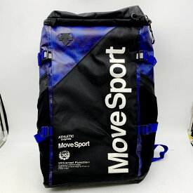 【中古】【メンズ/レディース】MOVESPORT ムーブスポーツ リュック バックパック 鞄 カバン サイズ：約48×30×18cm カラー：ブラック×ブルー系 万代Net店