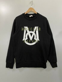 【中古】【メンズ】MONCLER モンクレール I10918G00035 ”FELPA GIROCOLLO”SWEATSHIRT フェルパ ジッロコッロ トレーナー サイズ：M カラー：ブラック 黒 万代Net店