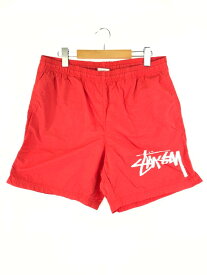 【中古】【メンズ】NIKE × STUSSY 20SS M NRG BR WATER SHORT CT4315-634 ナイキ ステューシー 別注 コラボ ウォーターショーツ ボトムス ショートパンツ ハーフパンツ サイズ：M カラー：レッド 万代Net店