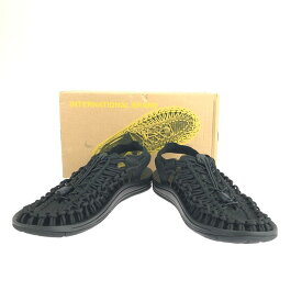 【中古】【メンズ】KEEN UNEEK 1023381 キーン ユニーク サンダル 靴 スニーカー サイズ：42 カラー：BLACK 万代Net店