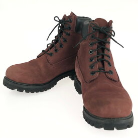 【中古】【メンズ】Timberland 6inch PREMIUM BOOTS 6126R ティンバーランド 6インチ プレミアムブーツ 靴 サイズ：7W カラー：BURGUNDY NUBUCK 万代Net店