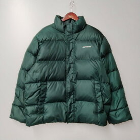 【中古】【メンズ】Carhartt DEMING JACKET カーハート ダウンジャケット アウター サイズ：L カラー：グリーン 万代Net店