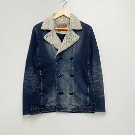 【中古】【メンズ】FACTOTUM denim boa P coat ファクトタム デニムボアPコート サイズ：下記参照 カラー：インディゴ 万代Net店