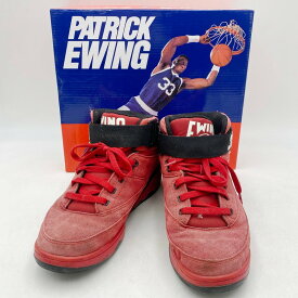 【中古】【メンズ】PATRICK EWING EWING 33 MID パトリック ユーイング スニーカー シューズ 靴 サイズ：UK8 カラー：レッド 万代Net店