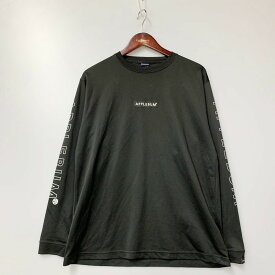 【中古】【メンズ】APPLEBUM ELITE PERFORMANCE L/S T-SHIRT アップルバム ドライロングTシャツ 長袖Tシャツ トップス サイズ：XL カラー：ブラック 万代Net店