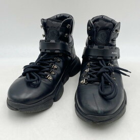【中古】【メンズ】MONCLER BLACK BUBBLE BOOTS モンクレール ブーツ シューズ 靴 サイズ：44 カラー：部レック 万代Net店
