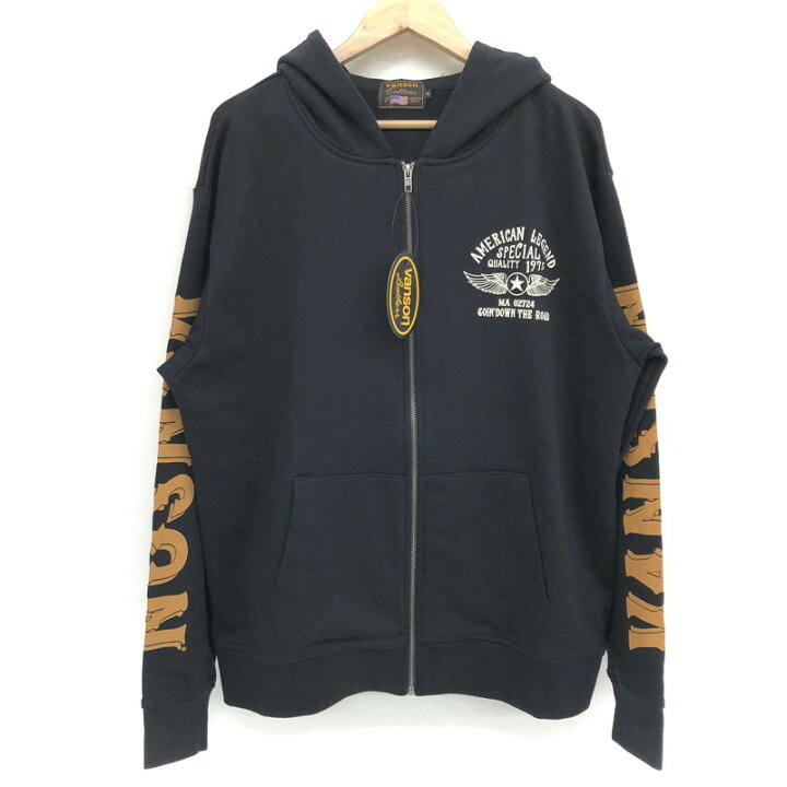 楽天市場】【中古美品】【メンズ】 VANSON バンソン ZIP HOODIE NVSZ  