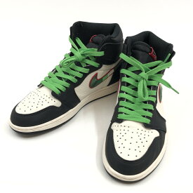 楽天スーパーSALE 10%OFF~【中古品】【メンズ】 NIKE ナイキ AIR JORDAN 1 RETRO HIGH OG 555088-015 エアジョーダン1 レトロ ハイ OG スニーカー シューズ 靴 160-251220-hn-07-fur サイズ：27.5cm US9.5 カラー：ブラック/ホワイト/グリーン系 万代Net店
