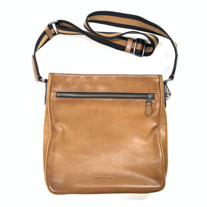楽天市場】【中古】【メンズ】 COACH コーチ レザーショルダーバッグ 