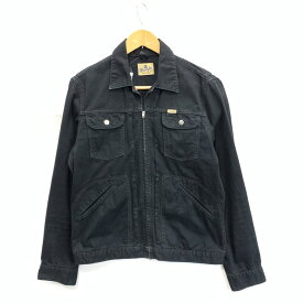 【中古】【メンズ】 Wrangler ラングラー 24MJZ ツイルジャケット アウター ブランド 古着 145-231225-gm-9-fuz サイズ：M カラー：ブラック 万代Net店