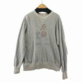 【中古】【メンズ】 WAREHOUSE ウエアハウス ALOHA HAWAII SWEATSHIRT スウェット トレーナー 145-240415-ak-4-fuz サイズ：不明 カラー：グレー 万代Net店