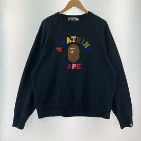 【中古】【メンズ】 A BATHING APE アベイシングエイプ スウェット 142-240421-st-5-fuz サイズ：XL カラー：ブラック 万代Net店