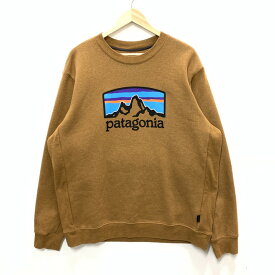 【中古】【メンズ】 patagonia パタゴニア 39626 FITZ ROY HORIZONS UPRISAL CREW SWEATSHIRT スウェット トップス ブランド 古着 144-240428-gm-22-fuz サイズ：L カラー：ブラウン 万代Net店