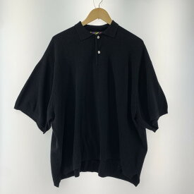 【中古】【メンズ】 is-ness イズネス KNITTED BIG POLO ニット ビッグ ポロ 140-240520-st-10-fuz サイズ：不明 カラー：ブラック 万代Net店