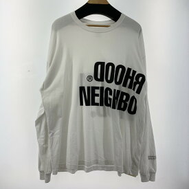 【中古品】【メンズ】 NEIGHBORHOOD ネイバーフッド NEIGHBORHOOD LOGO ロングスリーブTシャツ 長袖 ロンT 142-250630-nm-05-fuz サイズ：SIZE:XXL カラー：WHITE/ホワイト 万代Net店