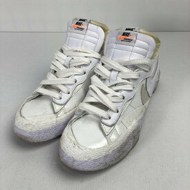 【中古品】【メンズ】 NIKE × SACAI ナイキ サカイ DM6443-100 BLAZER LOW WHITE PATENT LEATHER ブレーザー ロー ホワイト パテント レザー スニーカー シューズ 靴 160-250813-mh-11-fuz サイズ：26.5 カラー：ホワイト 万代Net店