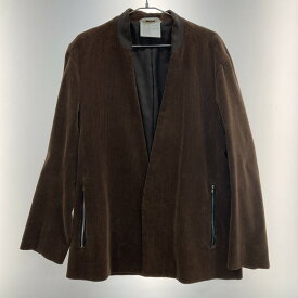 【中古品】【メンズ】 DIGAWEL ディガウェル DWROB023 NO COLLAR JACKET(1)(CORDUROY) 140-260104-WA-03-iwa サイズ：2 カラー：ブラウン 万代Net店