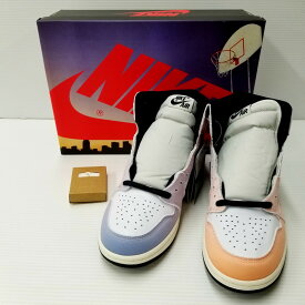 【中古】【メンズ】 NIKE ナイキ AIR JORDAN 1 RETRO HIGH OG DX0054-805 エア ジョーダン 1 レトロ ハイ オリジナル クラフト スニーカー シューズ 靴 ※未使用品 160-240409-mk-13-izu サイズ：27cm カラー：VIVID ORANGE/BLACK-ICED LILAC-TRUE BLUE-SAIL 万代Net店