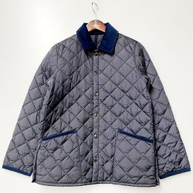 【中古】【メンズ】 Eddie Bauer エディー・バウアー LIDDESDALE SL NYLON 1802187 キルティングジャケット ナイロンジャケット アウター 144-240421-mk-41-izu サイズ：38 カラー：ネイビー 万代Net店