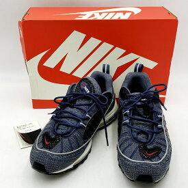 【中古】【メンズ】 NIKE ナイキ AIR MAX 98 924462-400 エアマックス98 クイックストライク スニーカー シューズ 靴 160-240507-mk-23-izu サイズ：28cm カラー：THUNDER BLUE/TEAM RED-DIFFUSED BLUE 万代Net店