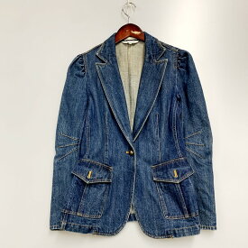 【中古】【レディース】 LANVIN ランバン DENIM TAILORED JACKET S2J24A6 デニムテーラードジャケット Gジャン アウター 168-240604-ay-14-izu サイズ：40 カラー：インディゴ 万代Net店