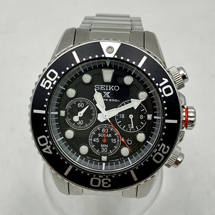 楽天市場】【中古】【メンズ】 SEIKO セイコー V175-0AD0 ソーラー充電 