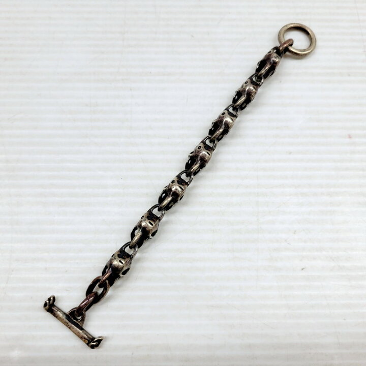 楽天市場】【中古】【メンズ】 GABORATORY SV925 7 SKULL BRACELET 