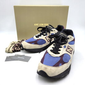 【中古品】【メンズ】 NEW BALANCE ニューバランス × AIME LEON DORE エメレオンドレ TAUPE MR993ALL トープ USA製 スニーカー シューズ 靴 162-250112-as-10-izu サイズ：28cm カラー：マルチカラー 万代Net店