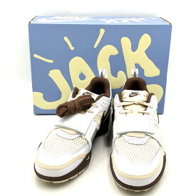 【中古美品】【メンズ】 NIKE ナイキ × TRAVIS SCOTT トラヴィススコット ZOOM FIELD JAXX HQ3073-100 ズーム フィールド ジャックス スニーカー シューズ 靴 160-250213-as-22-izu サイズ：27cm カラー：WHITE/LT CHOCOLATE-WHITE 万代Net店
