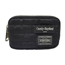 【中古品】【メンズ/レディース】 PORTER ポーター × Casely-Hayford ケイスリー ヘイフォード COIN&CARD CASE コインケース カードケース 小物 200-250422-as-35-izu カラー：ブラック 万代Net店