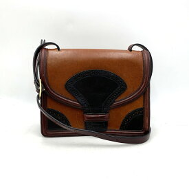 【中古品】【メンズ/レディース】 DRIES VAN NOTEN ドリスヴァンノッテン LEATHER SHOULDER BAG レザー ショルダー バッグ 鞄 カバン 188-251006-ay-01-izu カラー：ブラウン×ブラック 万代Net店