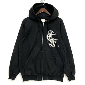 【中古品】【メンズ】 CORE FIGHTER コアファイター EMBROIDERY ZIP HOODIE エンブロイダリー ジップ フーディー パーカー 長袖 トップス 142-251025-as-02-izu サイズ：M カラー：ブラック 万代Net店