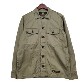 【中古品】【メンズ】 NEIGHBORHOOD ネイバーフッド BDU C-SHIRT.LS 162SPNH-SHM02 ロングスリーブ シャツ 長袖 トップス 142-260105-as-21-izu サイズ：S カラー：カーキ 万代Net店