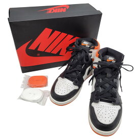 【中古品】【メンズ】 NIKE ナイキ 555088-180 AIR JORDAN 1 RETRO HIGH OG エア ジョーダン ワン レトロ ハイ オリジナル スニーカー シューズ 靴 160-260214-cs-08-izu サイズ：27.0cm カラー：WHITE/BLACK-ELECTRO ORANGE 万代Net店