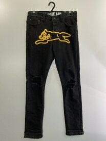 【中古】 ICECREAM RUNNING DOG JEANS 421-5100 アイスクリーム ランニングドッグ ジーンズ デニム ボトムス 153-240304-yn-15-min サイズ：30 カラー：ブラック 万代Net店